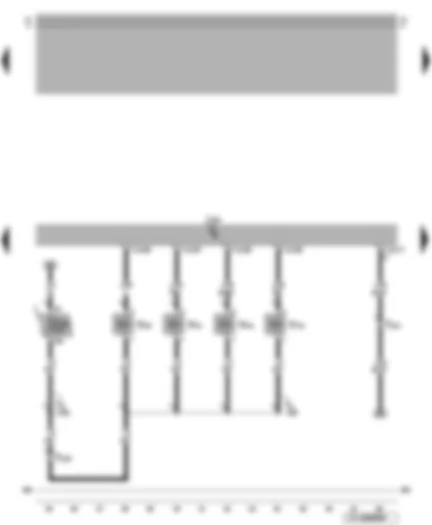 Wiring Diagram  VW NEW BEETLE 2003 - Simos control unit - injectors
